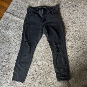 Women's Black Distressed Jeans